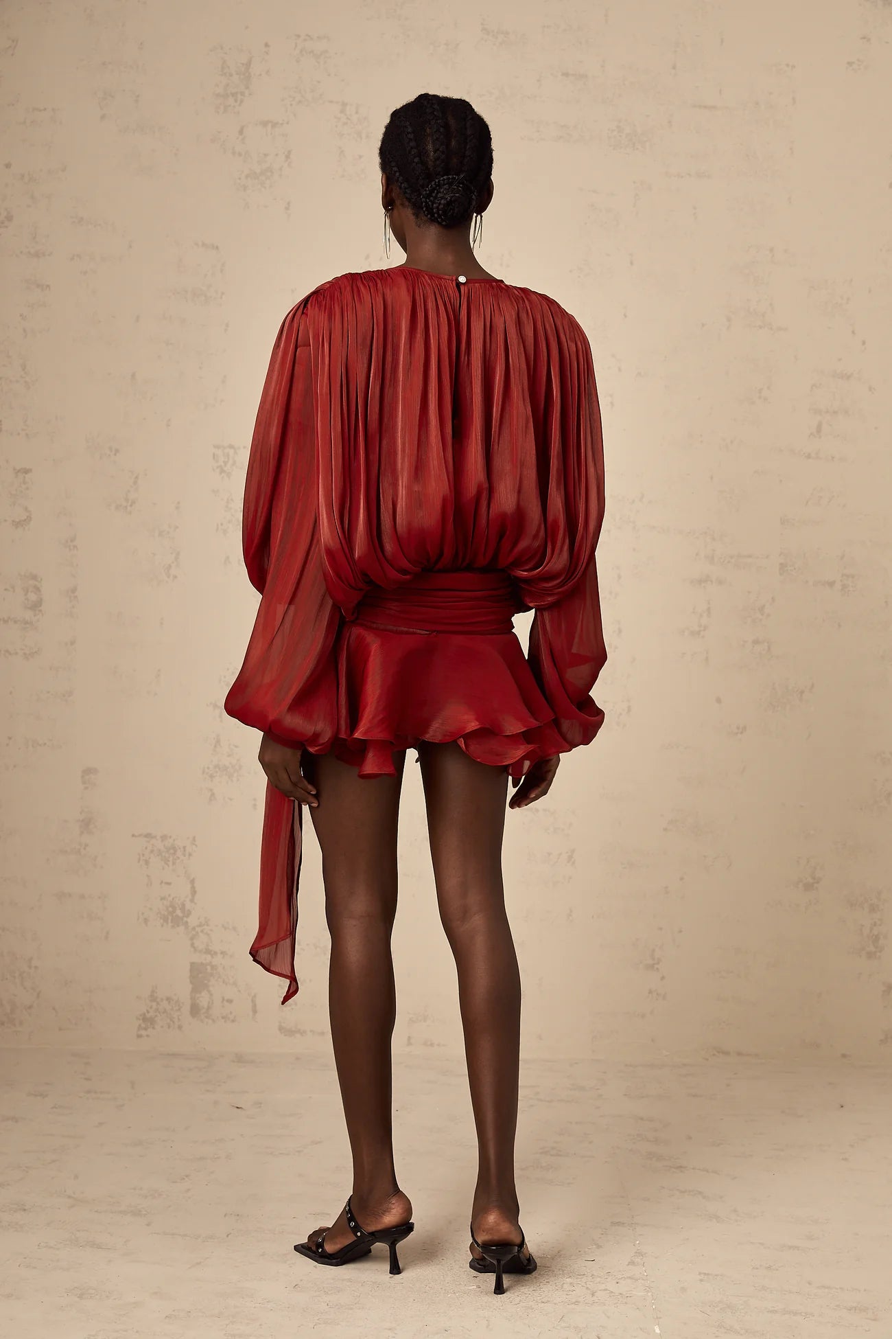 Averra | Pleated Ruffled Mini Dress™