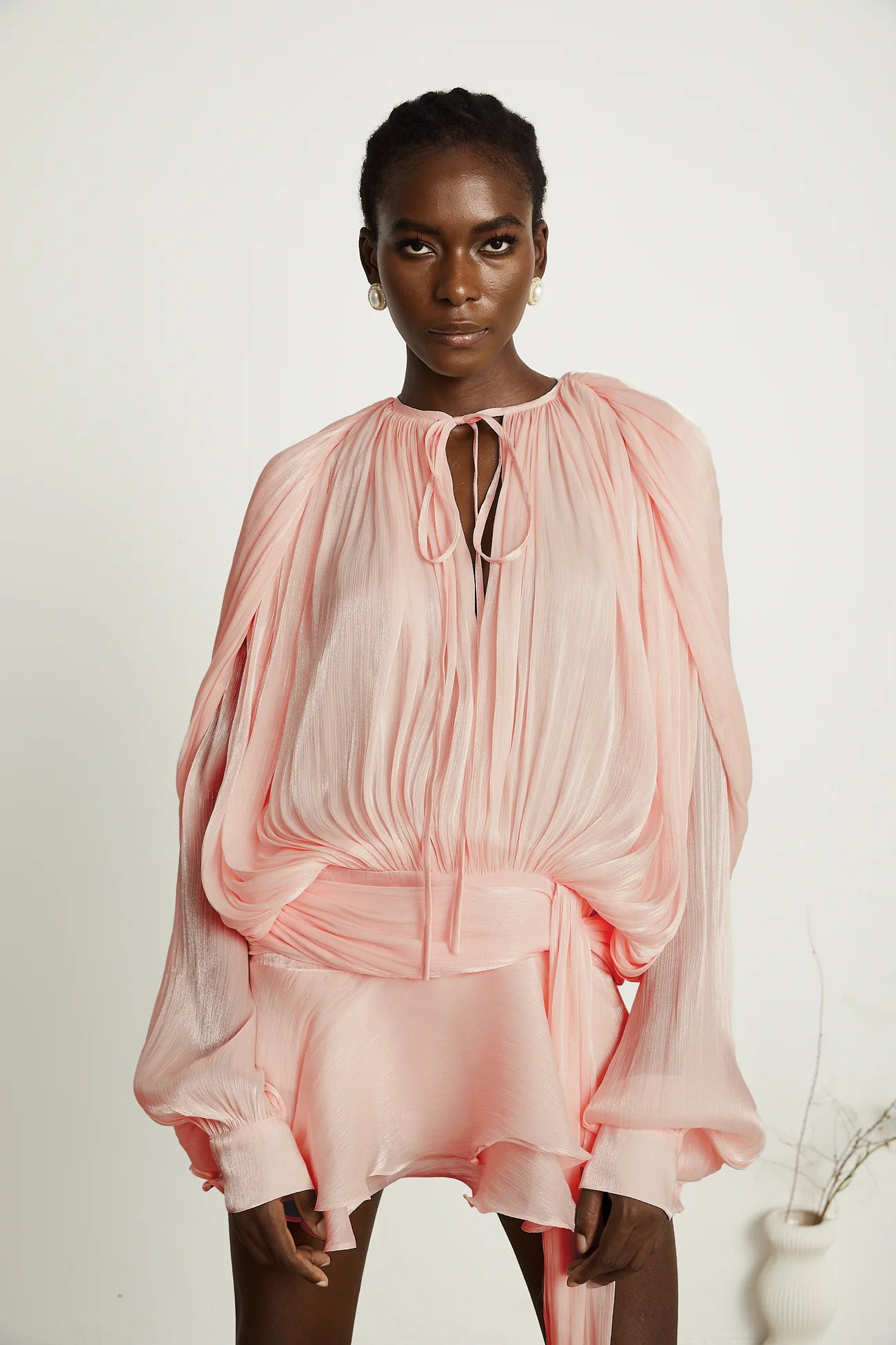 Averra | Pleated Ruffled Mini Dress™