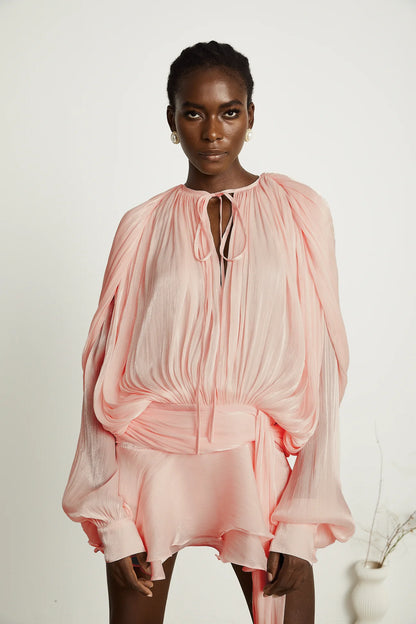 Averra | Pleated Ruffled Mini Dress™