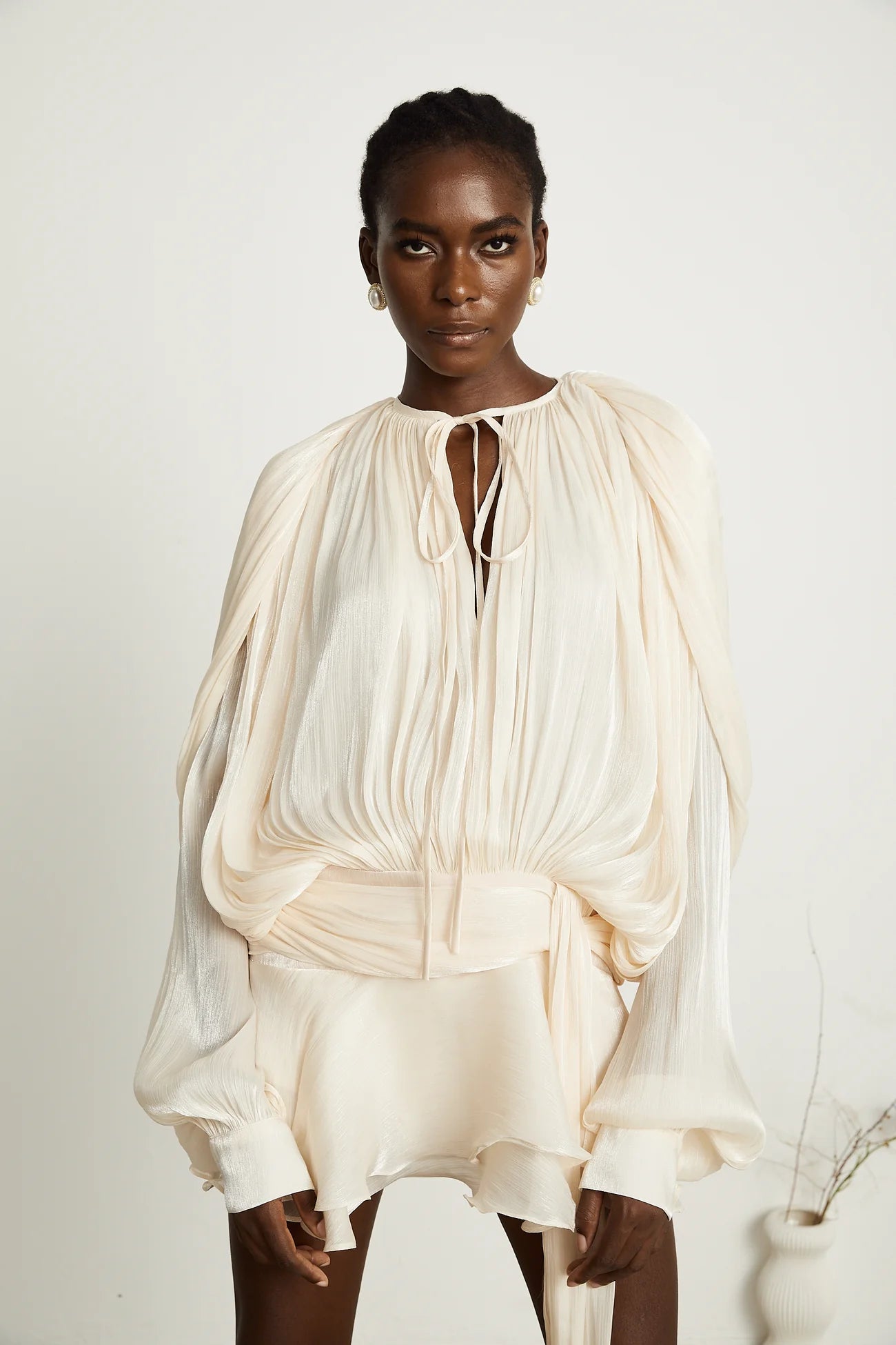 Averra | Pleated Ruffled Mini Dress™