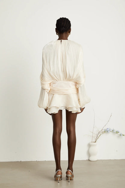 Averra | Pleated Ruffled Mini Dress™