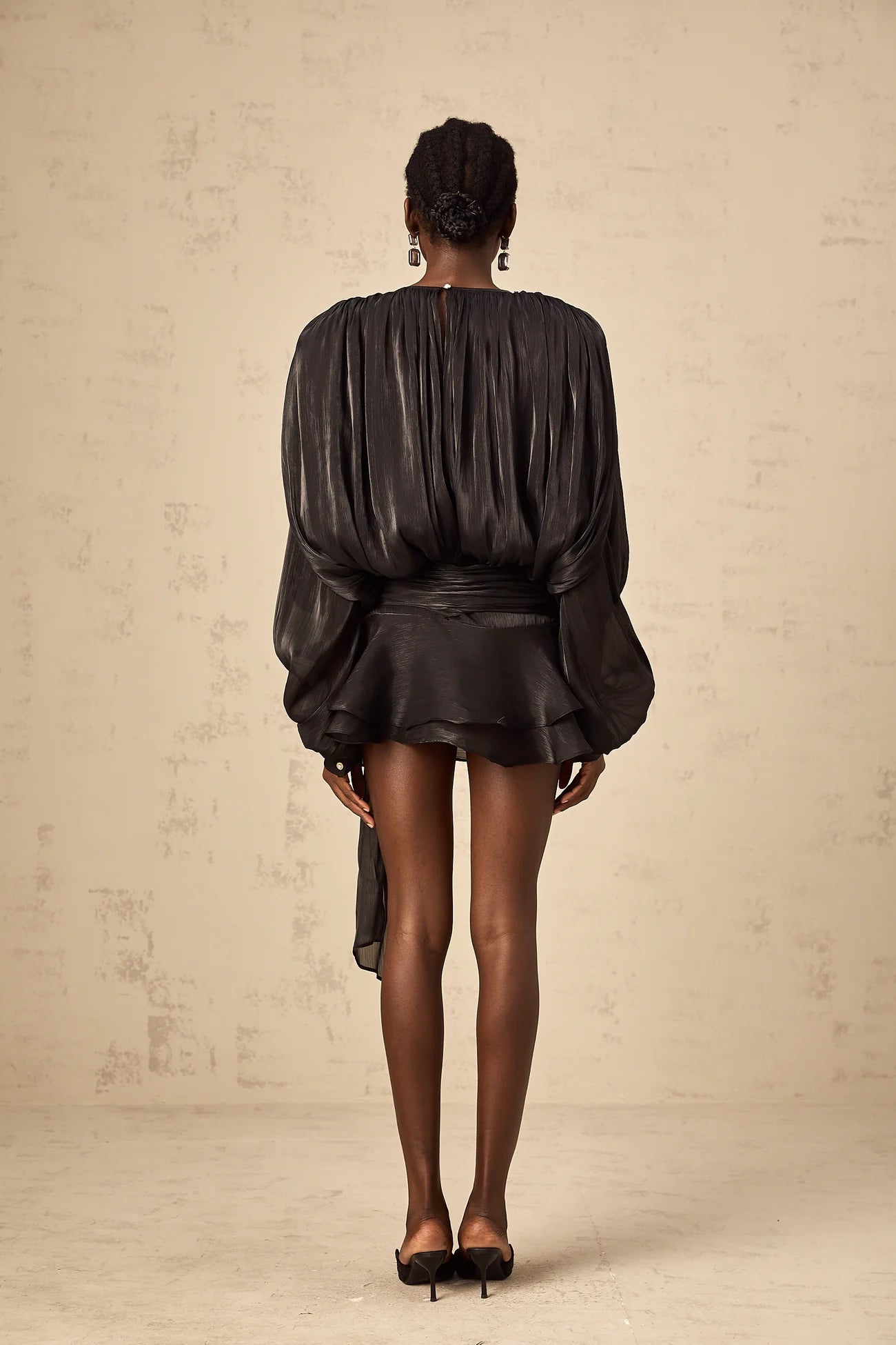 Averra | Pleated Ruffled Mini Dress™