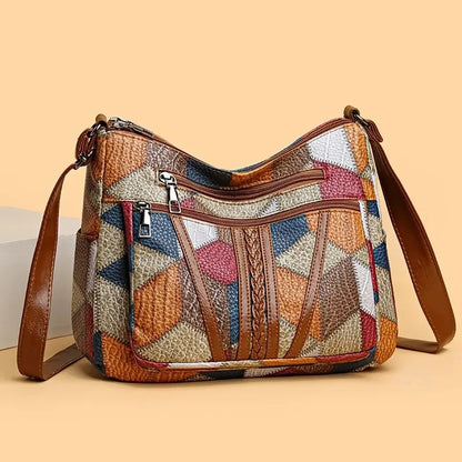 Averra | Leather Handbag with Mosaic Pattern™