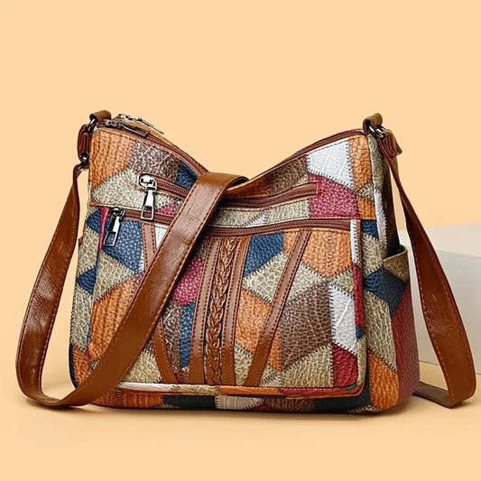 Averra | Leather Handbag with Mosaic Pattern™