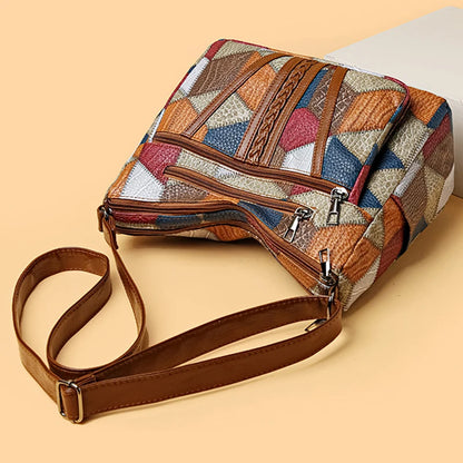 Averra | Leather Handbag with Mosaic Pattern™